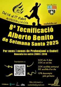 Tecnificació Futbol Alberto Benito Setmana Santa Altafulla
