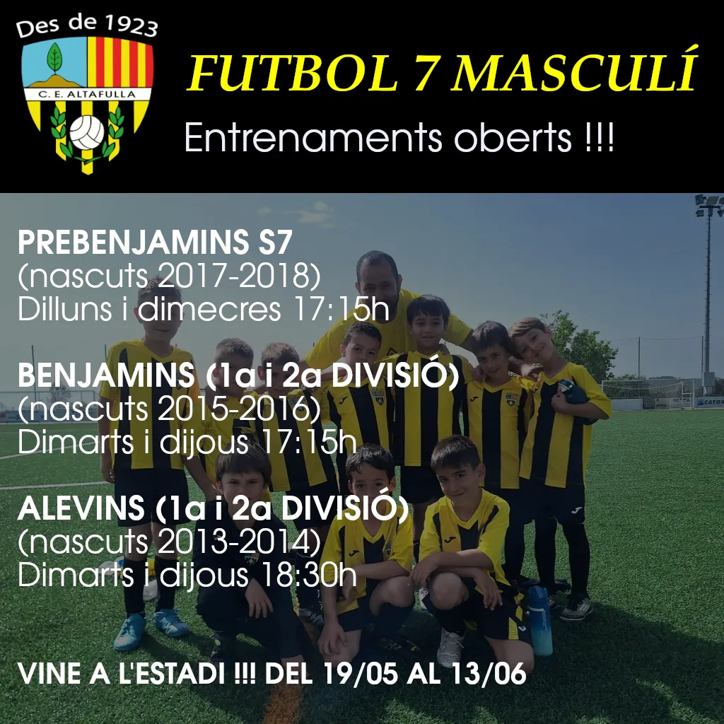 Futbol 7 Portes Obertes CE Altafulla 25/26