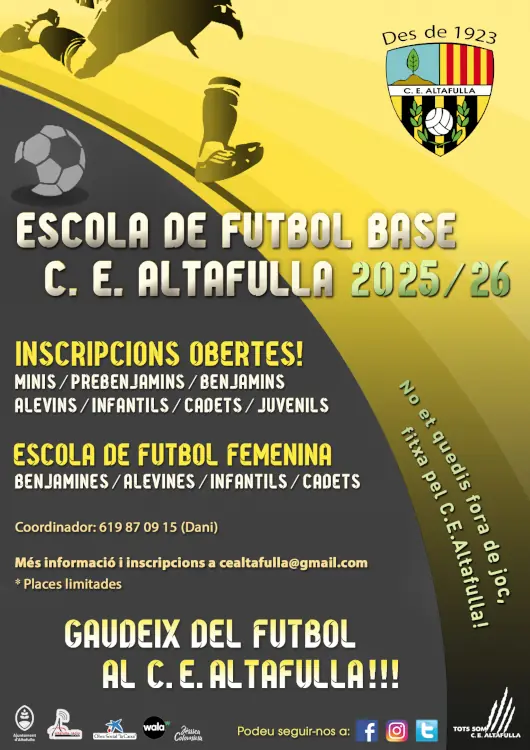 Inscripcions CE Altafulla 25-26
